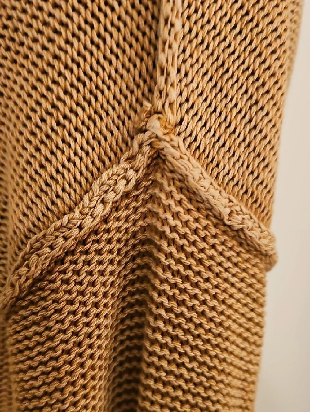 American Eagle Women's Lightweight Knit Pullover Sweater - Camel - Picture 6 of 9